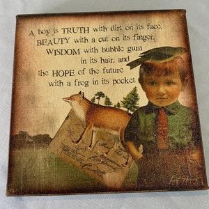 Art stretched canvas about‎ boys